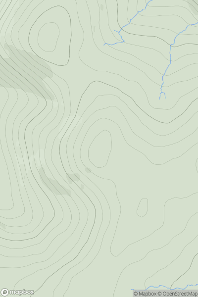 Thumbnail image for Black Knowe [The River Tweed to the English Border] [NT225109] showing contour plot for surrounding peak